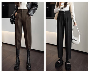 Loose Drape Slim Fashion High-waist Trouser Pants