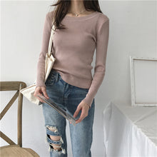 Load image into Gallery viewer, Self-cultivation All-match Round Neck Pullover Sweater
