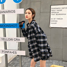 Load image into Gallery viewer, New Trend Hong Kong Style Plaid Outer Wear Shirt
