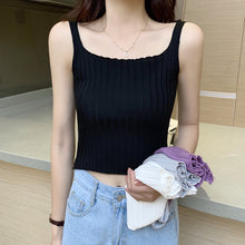 Load image into Gallery viewer, Knitted Camisole Outer Wear Sleeveless Top Shirt
