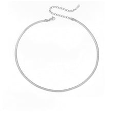 Load image into Gallery viewer, 3MM Flat Snake Chain Necklace
