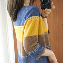 Load image into Gallery viewer, Thin Wool Knitted Short-sleeved Round Neck Hollow Shirt
