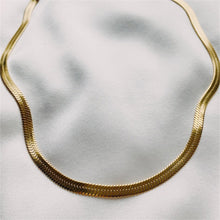 Load image into Gallery viewer, 3MM Flat Snake Chain Necklace
