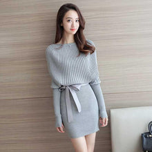 Load image into Gallery viewer, Mid-length Dress Hip Pullover Loose Sweater Skirt
