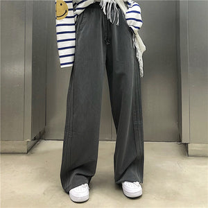 Loose All-match High-waisted Thin Wide-leg Trousers Pants