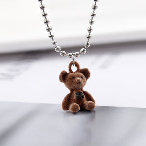 Plush Bear New Year Clavicle Chain Necklace