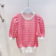 Load image into Gallery viewer, Korean Style Slim Puff-sleeved Sweater Shirt

