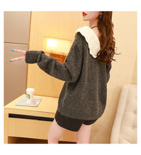 Load image into Gallery viewer, Net Knitted Autumn Korean Version Loose Sweater
