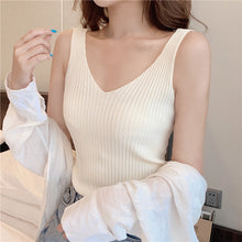 Load image into Gallery viewer, Camisole Women&#39;s Summer Knitted Top Shirt
