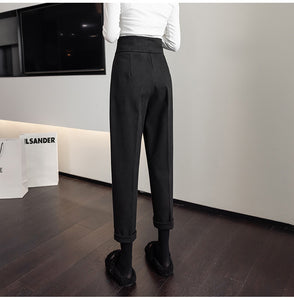 Loose Drape Slim Fashion High-waist Trouser Pants