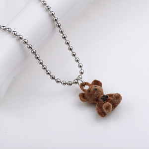 Plush Bear New Year Clavicle Chain Necklace