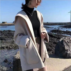 French Cloak Woolen Coat