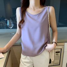 Load image into Gallery viewer, Chiffon Camisole New Loose Round Neck Top Shirt
