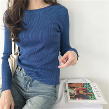 Load image into Gallery viewer, Self-cultivation All-match Round Neck Pullover Sweater
