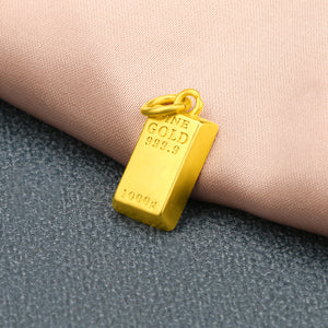 999.9 Gold Plated Brick Jewelry Set