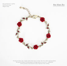 Load image into Gallery viewer, Rose Tassel Flower Necklace &amp; Bracelet
